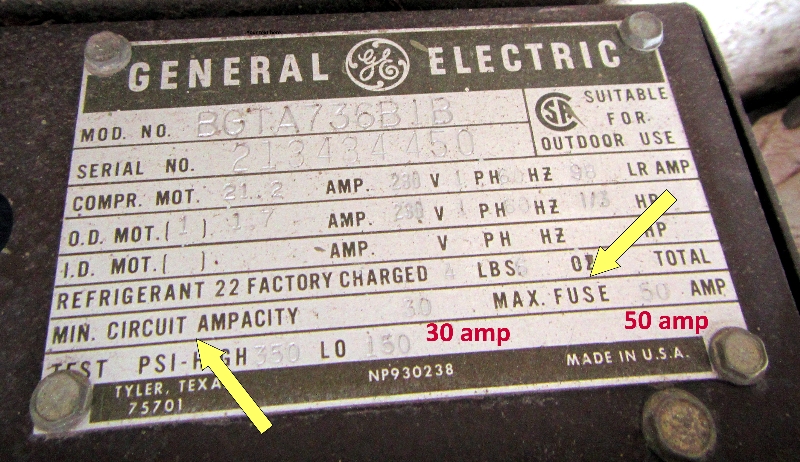 50 AMP Breaker on a 10 Gauge Wire. | NCW Home Inspections, LLC